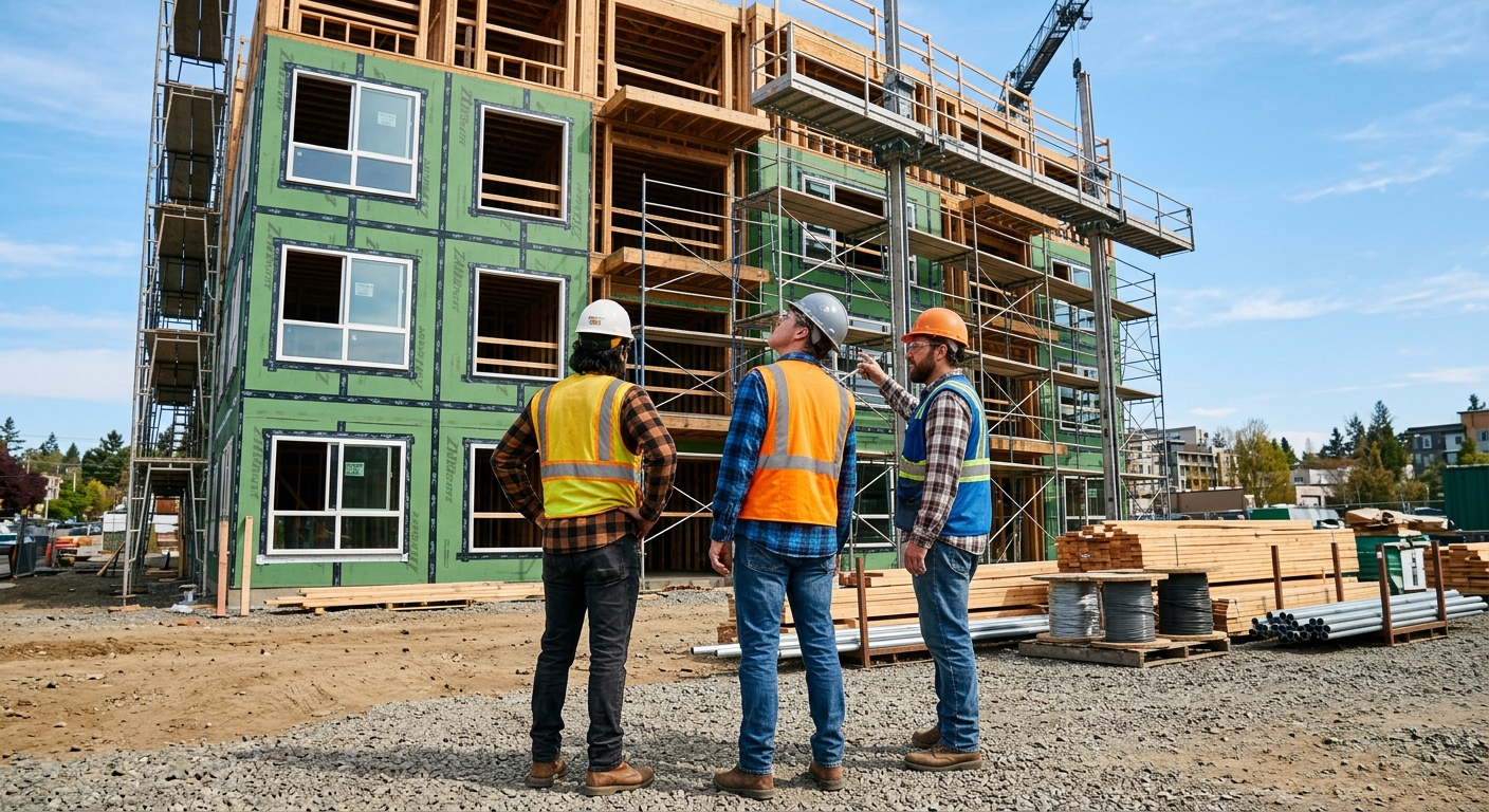 MNP Capital Partners construction team on an active building site
